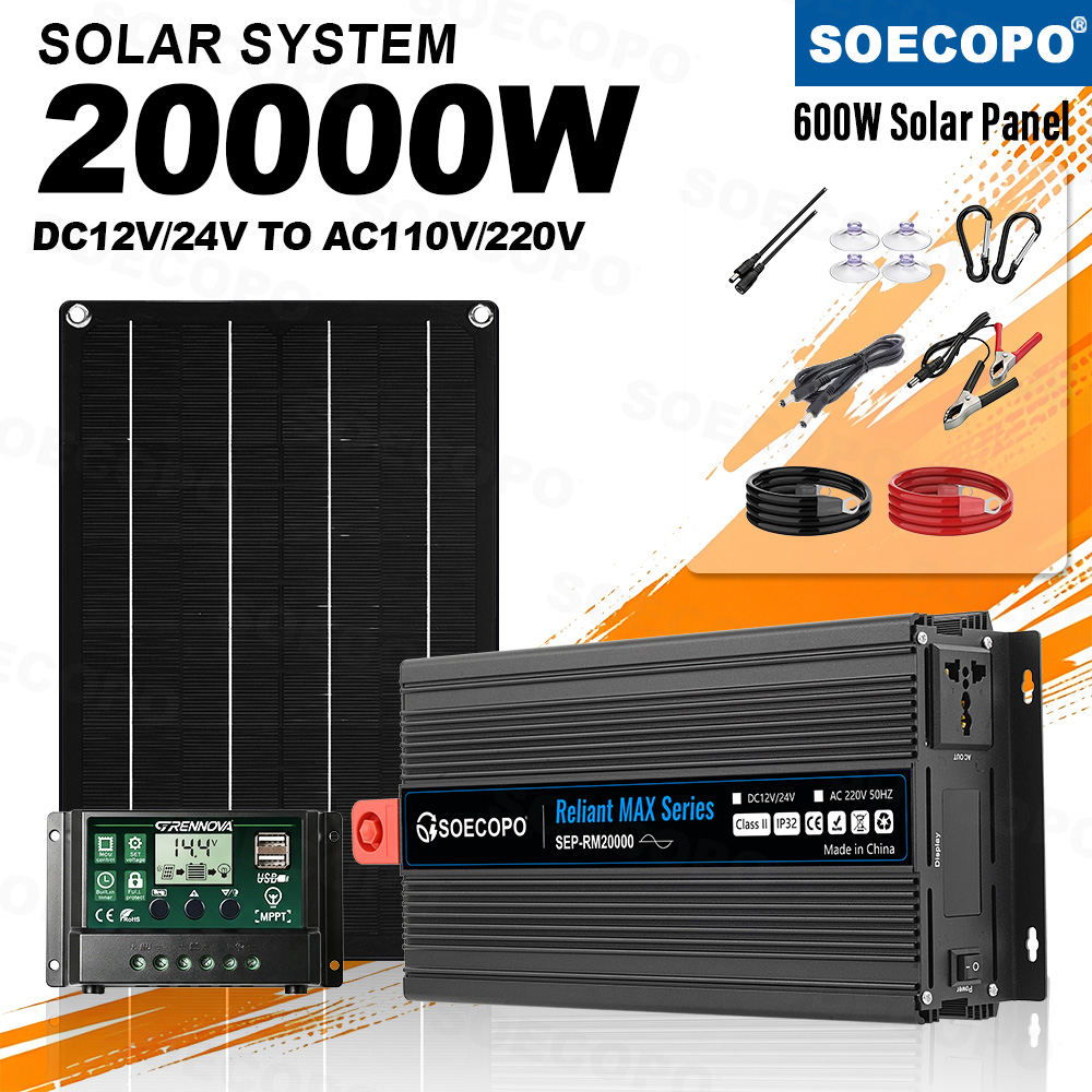 Outdoor Power Inverter - 비상 전원 20000W 태양광 키트, 고효율