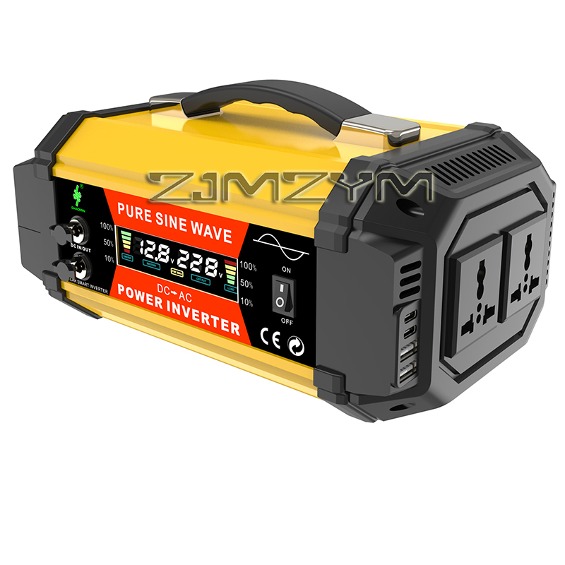 Outdoor Power Inverter - 500W/800W/1000W 순수 사인파 전력 인버터 12V에서