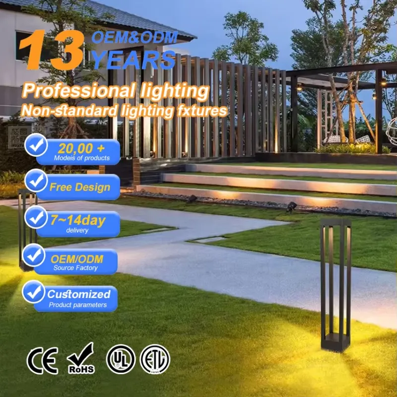 Ac Outdoor Power - COB 칩 LED 볼라드 조명 IP65