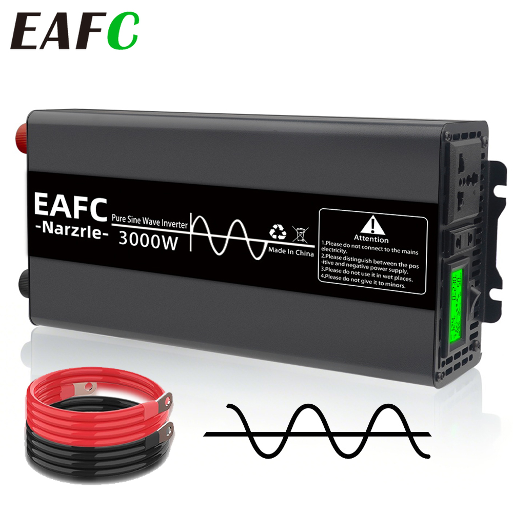 Outdoor Power Inverter - EAFC 3000W 순수 사인파 인버터 DC12V