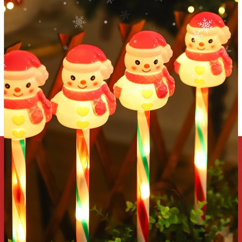 야외 태양광 LED 램프 산타 & 눈사람 모양 잔디 조 - Outdoor Solar Power Xmas Lights 리뷰 및 가격