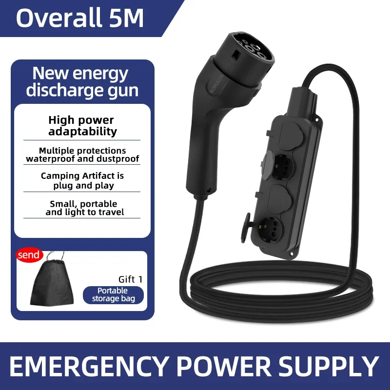 휴대용 16A 4KW 전기차 EV 충전기 V2L 케이블 - Ac Outdoor Power 리뷰 및 가격