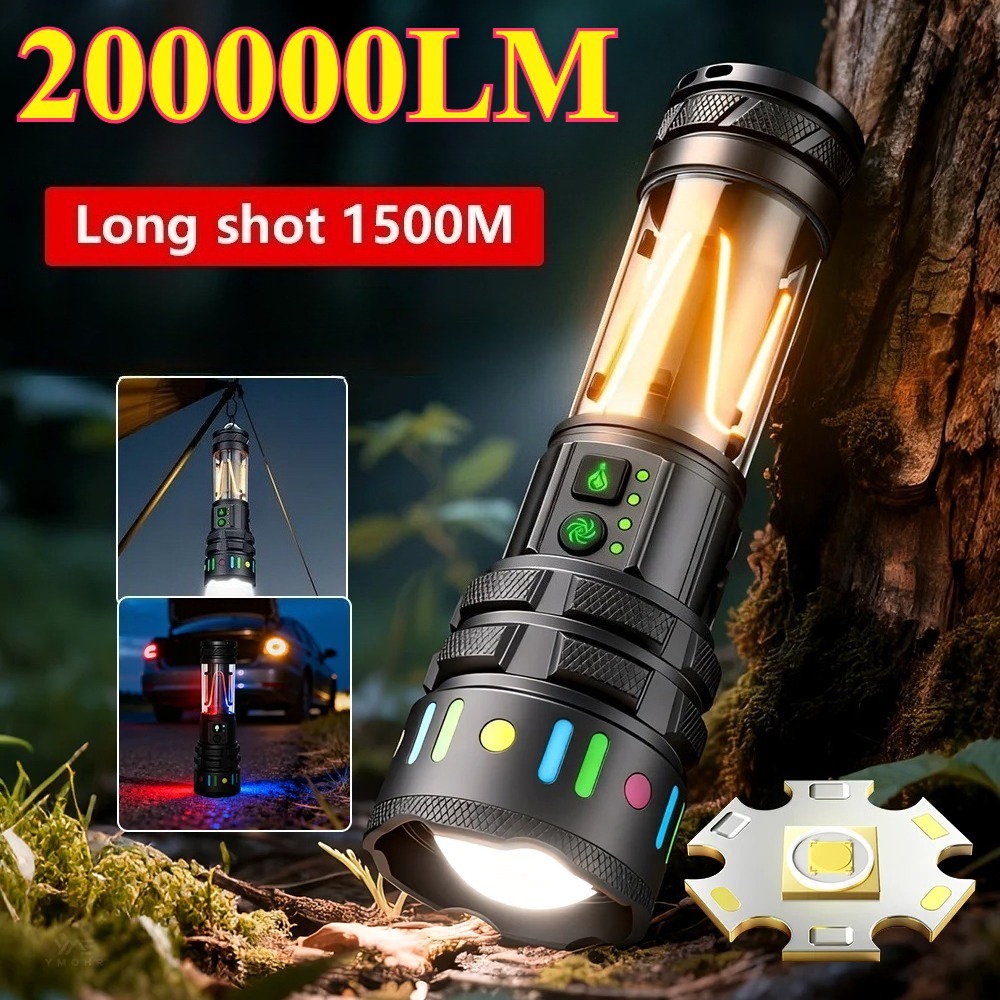 강력한 초고휘도 LED 손전등, C타입 고속 충전식 휴 - Outdoor Power Works 리뷰 및 가격