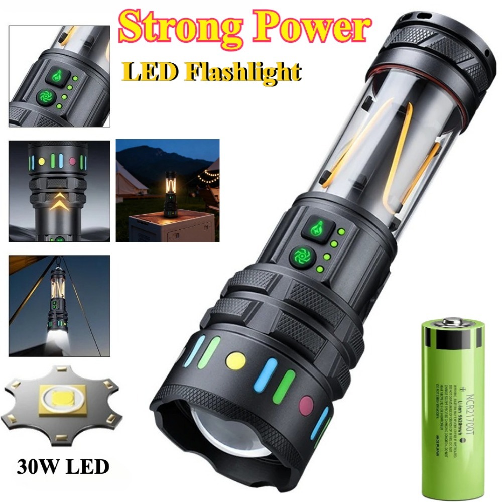 강력한 초고휘도 LED 손전등, C타입 고속 충전식 휴 - Outdoor Power Works 리뷰 및 가격