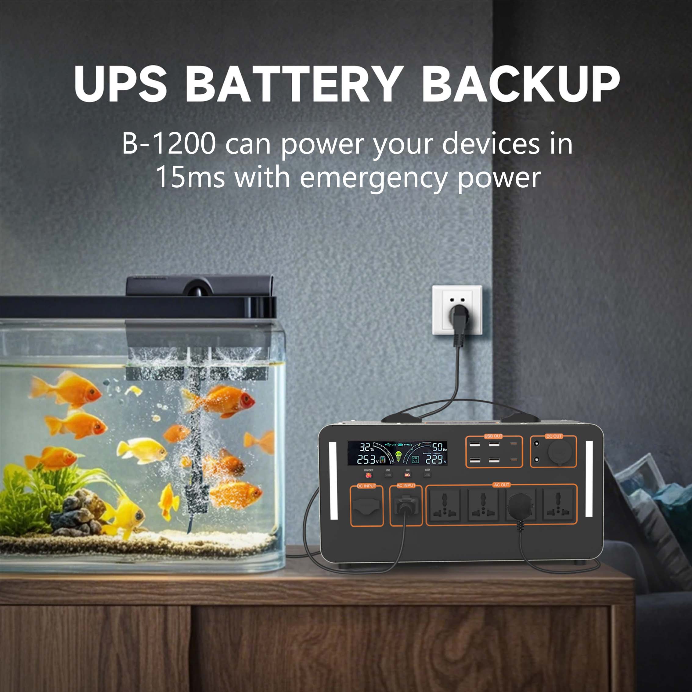 1500W 휴대용 태양광 발전소 102400mAh Li - Outdoor Uninterruptible Power Supply 리뷰 및 가격