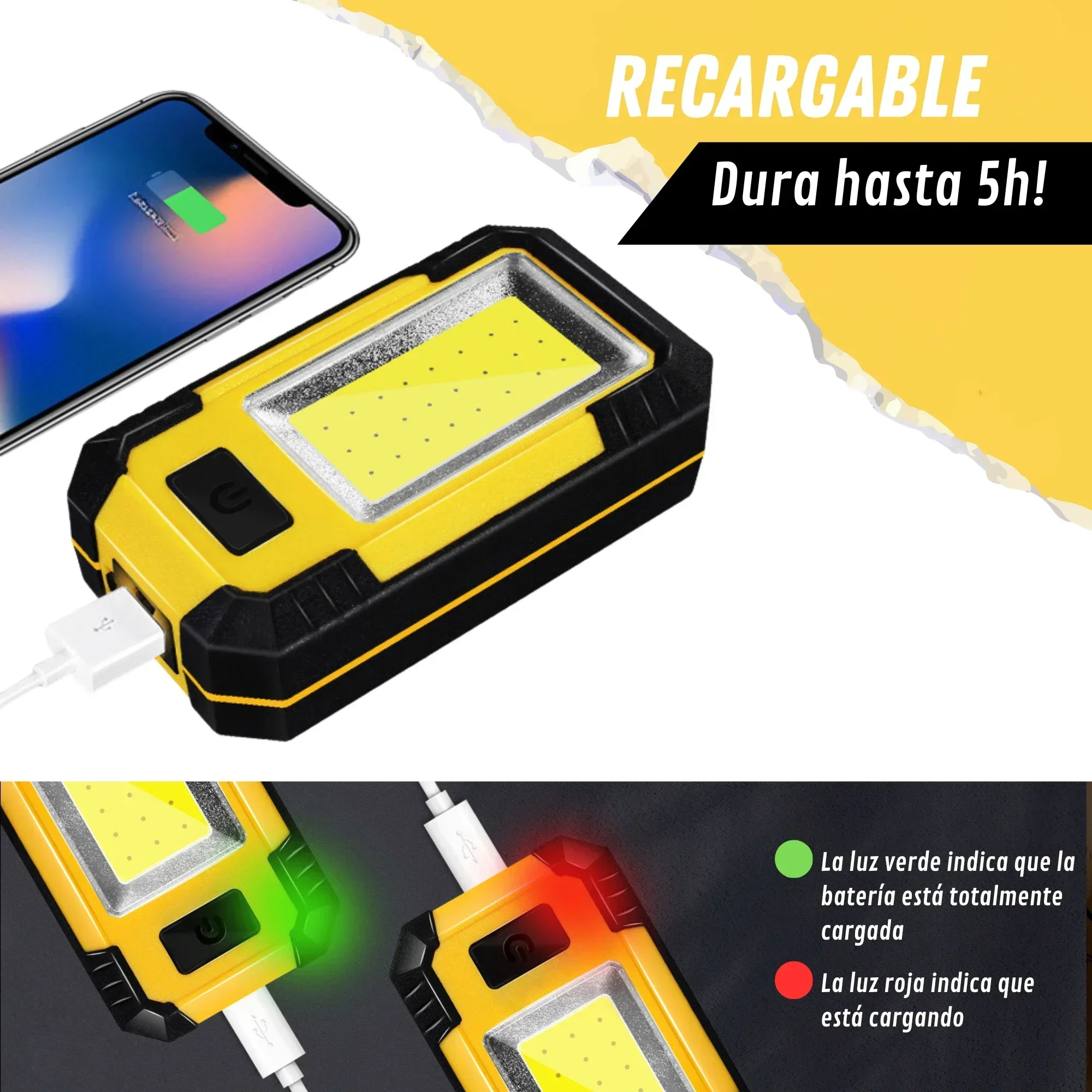 4000MaH 충전식 작업등 30W 슈퍼 브라이트 CO - Outdoor Power Works 리뷰 및 가격