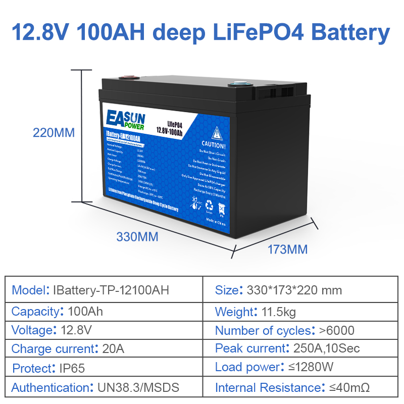 EASUN POWER 12V 100Ah LiFePO4  - Outdoor Power Inverter 리뷰 및 가격