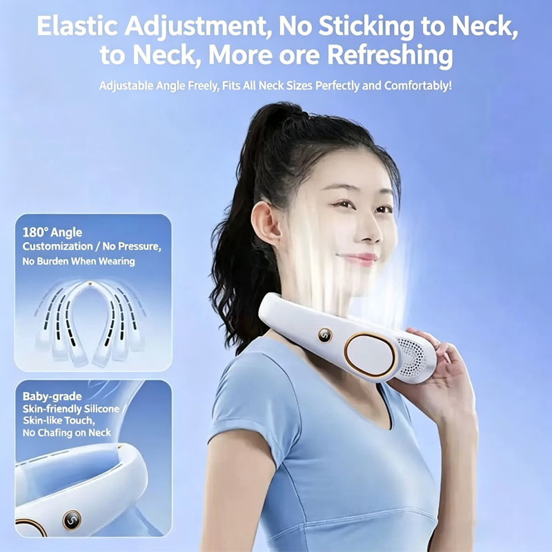 새로운 미니 목걸이형 선풍기 휴대용 날개 없는 목 US - Outdoor Usb Power Bank 리뷰 및 가격