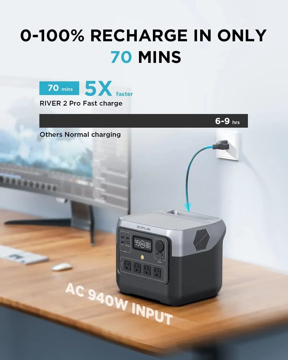 EF ECOFLOW 휴대용 파워스테이션 RIVER 2  - Ac Outdoor Power 리뷰 및 가격