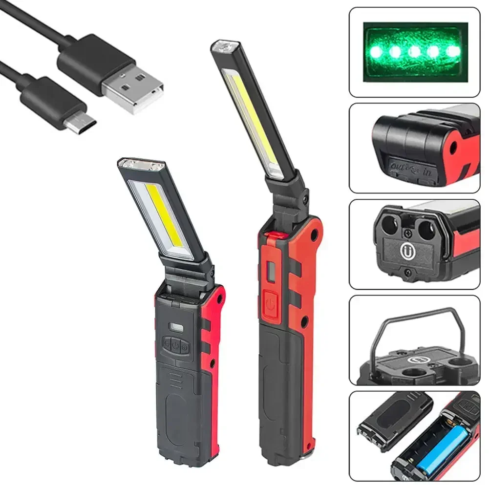 디머블 COB LED 작업등 USB 충전식 손전등 자석 - Outdoor Usb Power Bank 리뷰 및 가격