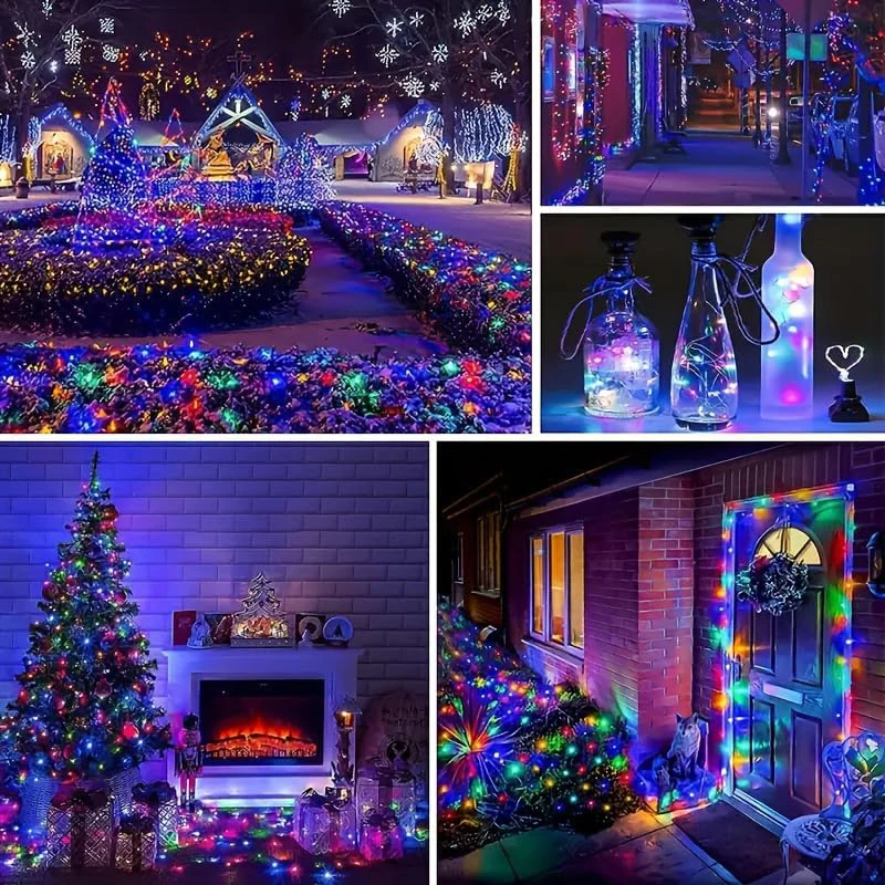 정원 장식 요정 스트링 라이트 태양광 8가지 모드 방수 - Outdoor Solar Power Xmas Lights 리뷰 및 가격
