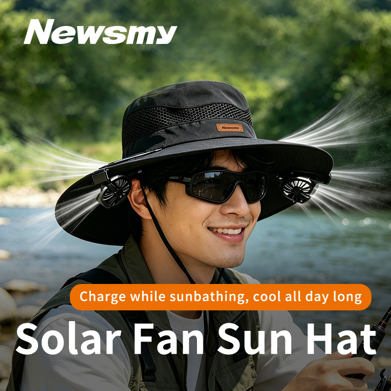 NEWSMY 태양광 팬 모자 UPF50+ 자외선 차단, - Outdoor Power Works 리뷰 및 가격
