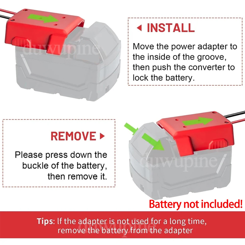 밀워키 리튬 배터리 케이스 컨버터용 M18 2PCS 파 - Outdoor Power Inverter 리뷰 및 가격