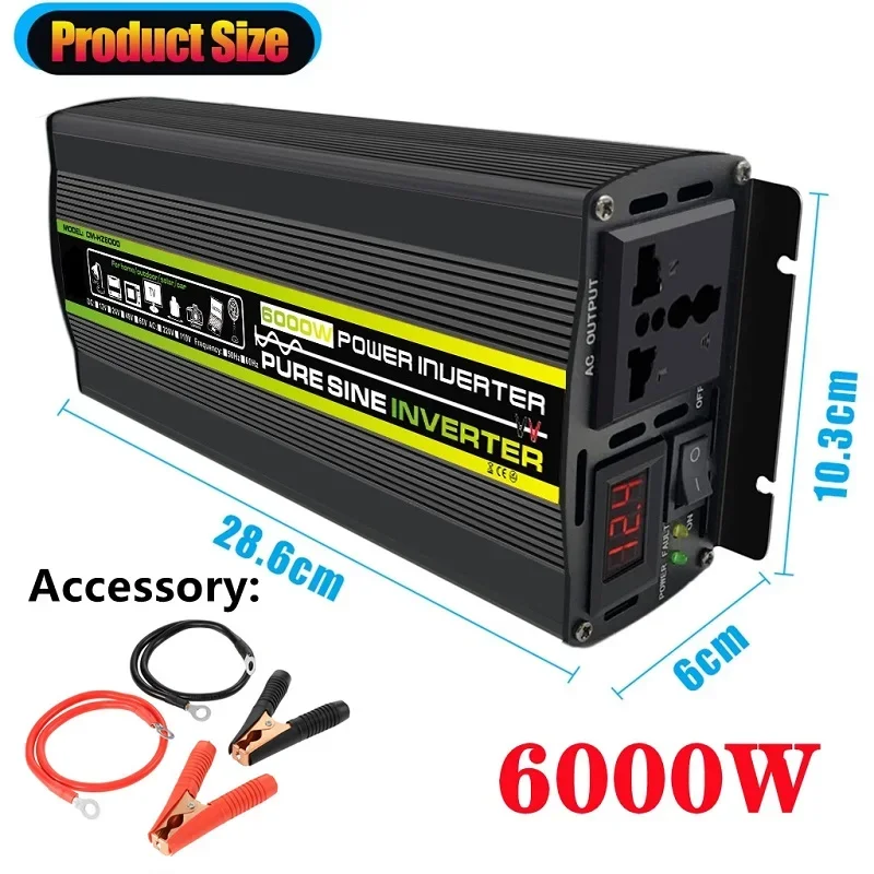 6000W DC12/24V AC 220V 순수 사인파  - Outdoor Power Inverter 리뷰 및 가격