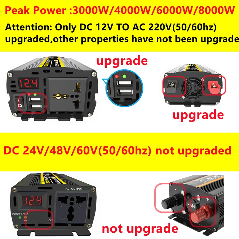 6000W DC12/24V AC 220V 순수 사인파  - Outdoor Power Inverter 리뷰 및 가격