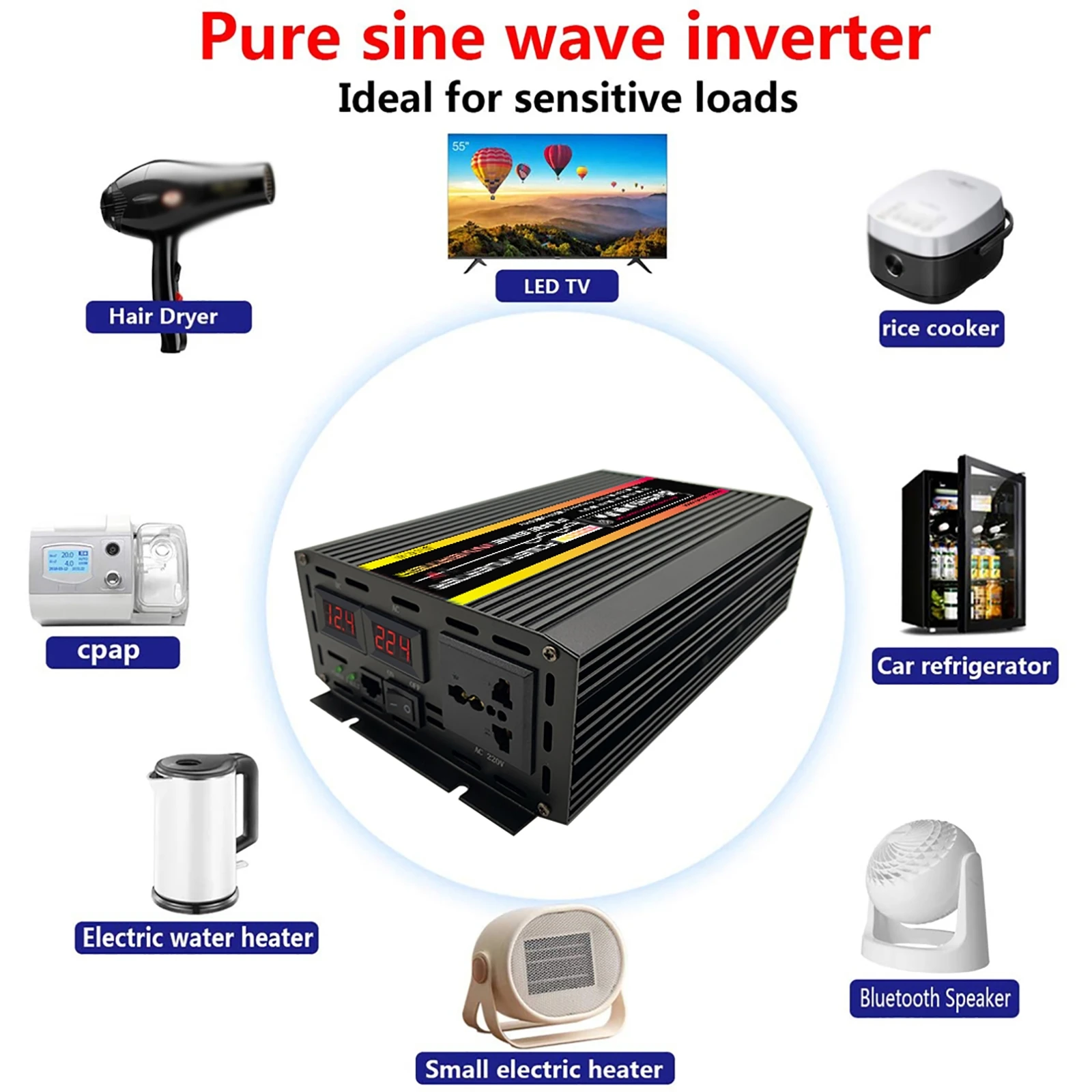 순수 사인파 인버터, 리모컨 포함 또는 미포함 전원 인 - Outdoor Power Inverter 리뷰 및 가격